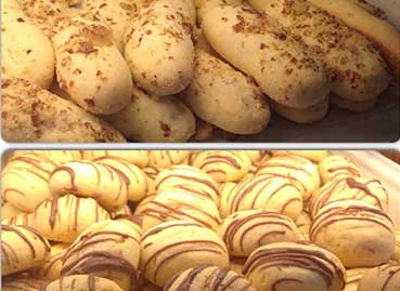 Wallnut and Passionfruit cookies with Chocolate